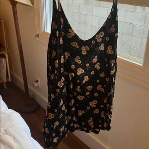 Brandy Melville Low Back Floral Tank Top